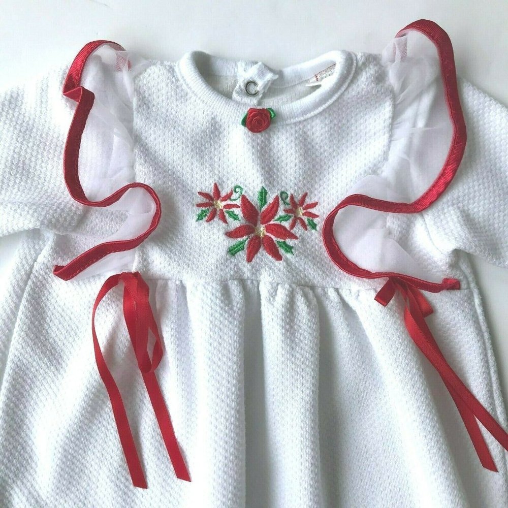 All Mine Bodysuit Footed Size Toddler Medium 15-17 Pounds Christmas Poin…